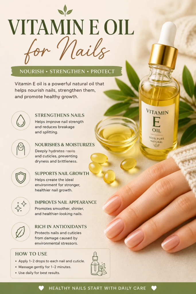 Vitamin E Oil for Nails: Benefits, How to Use It, and Why Your Nails Need It image